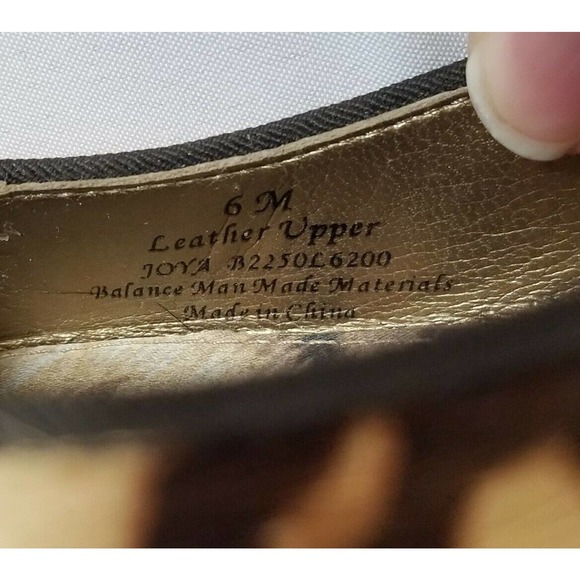 Sam Edelman JOYA Calf Hair Tiger Print Spike Heel Hidden Low Wedge Ballet Flats - Picture 11 of 11